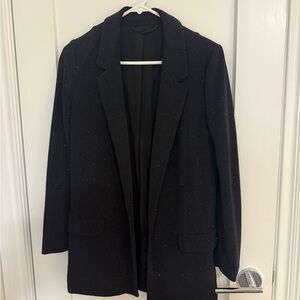 All Saints Black Sparkle Blazer